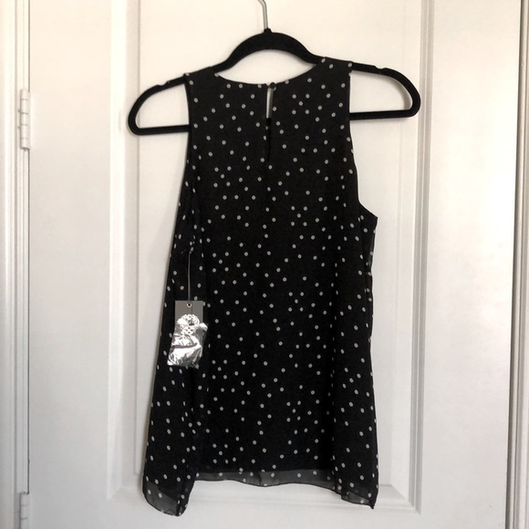 Vince Camuto Polka Dot Sleeveless Top Size Small - Picture 8 of 12
